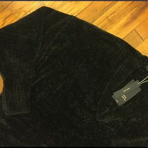 Zara Oversized Chenille V Neck Sweater